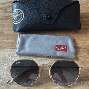 NWT Ray Ban Hexagon Gradient Grey Lens Sunglasses